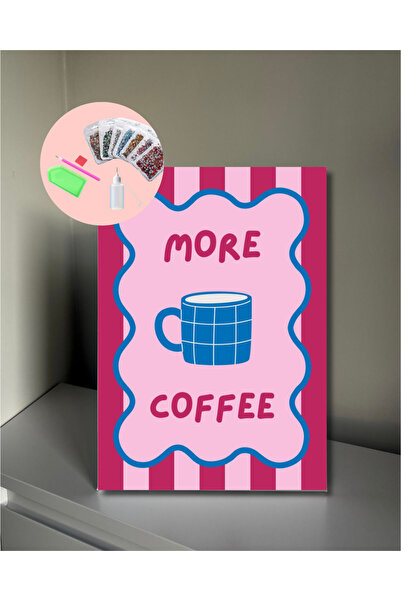 YADA More Coffee - Rhinestone Kit, Diamond painting, Kristal Taş Yapıştırma 2...