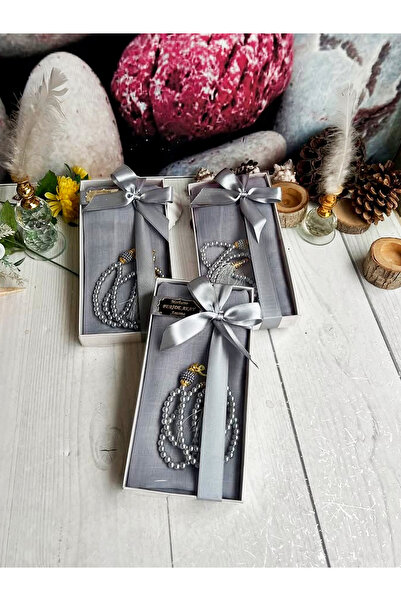 asia collection Cotton Cloth, Pearl Prayer Beads, Hajj Umrah Gift, 10 Pcs