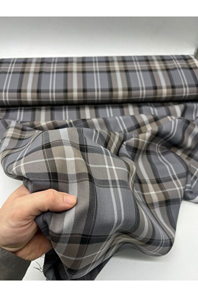 Kumaş Sevdası Ekose Poliviskon (Eni 150cm) Elbise Kalemetek, Pantalon,Ceket,J...