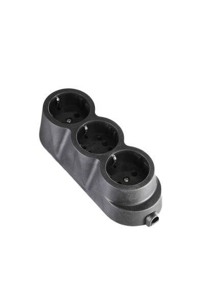 ALIEN 3-way rubber extension head, black