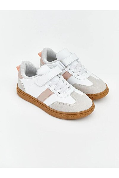 LC Waikiki Lace-Up and Velcro Girls' Sports Shoes (S6)