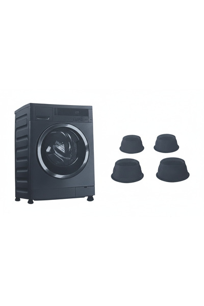 GenelTedarik 4 Pieces of Black Goods Stand Legs for Washing Machine, Dishwash...