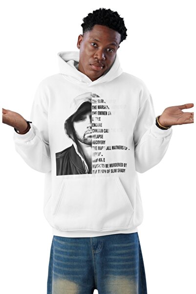 Fuddy Moda Hanorac unisex cu glugă cu imprimeu albume Eminem tricou , Hanorac...