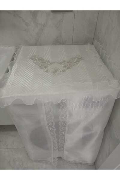 Butik Çamaşır Makinesi Örtüsü & Kurutma Makinesi Piliseli Ortası Fransız Güpü...