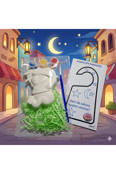 MELİKE'NİN HEDİYE DÜKKANI Taş boyama seti ramazan hediyelik Taş boyama