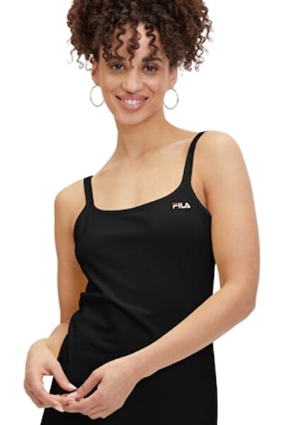 FILA Women's Dress, Fila, Black, Slim, Cotton, S INTL