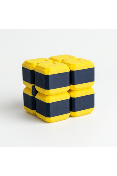 Bonolupo Taraftar Infinity Cube – Sonsuz Stres Küpü Sarı Lacivert