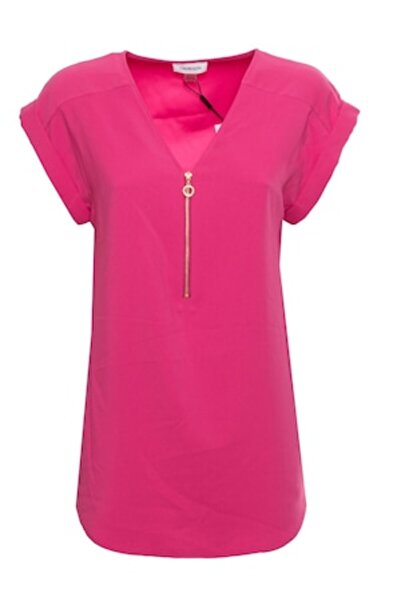 Calvin Klein Women's Shirt, Pink, Short Sleeve, Size L
