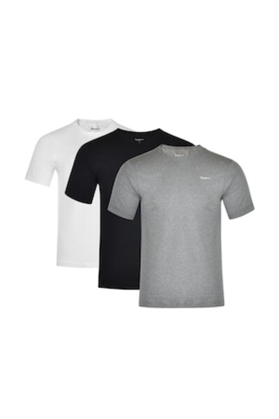 Pepe Jeans Tricou bărbătesc, Pepe Jeans, 100% bumbac, set de 3, mărimea S, mu...