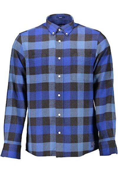 Gant Men's Shirt, Blue, Cotton, M INTL
