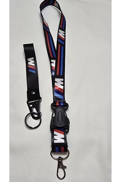 şimika tuning tuningmarketim 3M BMW Boyun Askı İpi ve Kancalı Kumaş Anahtarlı...