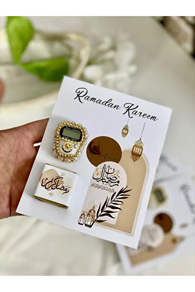 Mapel 15 Adet Zikirmatik ve çikolata seti mevlüt, hac, umre, ramazan, Hediyel...