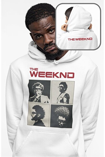 Fuddy Moda Hanorac unisex The Weeknd cu imprimeu pe spate tricou , Hanorac su...