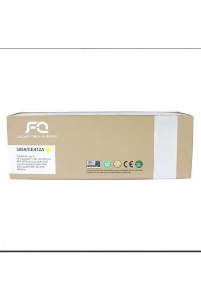 FQ Gold laser toner compatible with CE412A 305A yellow