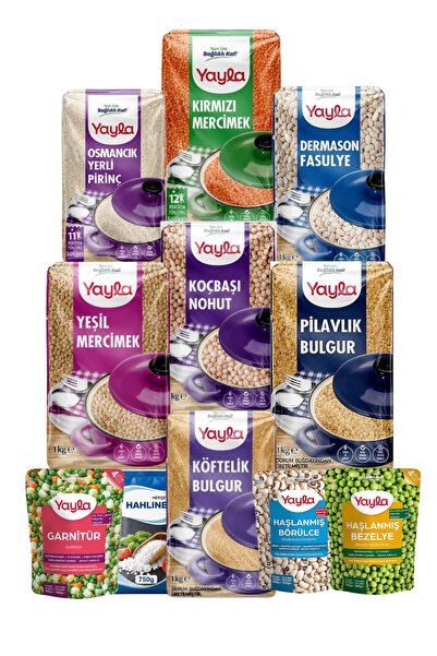 hahline herşey Yayla bakliyat Ramazan paketi 11 parça ürün