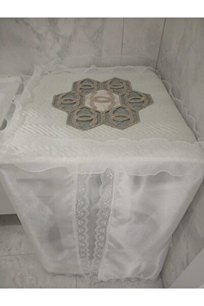 Butik Çamaşır Makinesi Örtüsü & Kurutma Makinesi Piliseli Geometri Desen Hila...