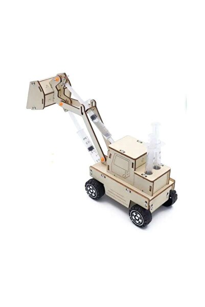 TeTea Εκπαιδευτικό παιχνίδι Tetea, ξύλινο κιτ STEM, υδραυλικός εκσκαφέας