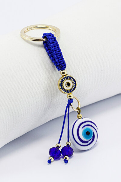 biuti Χειροποίητο μπρελόκ με γυάλινες χάντρες του κακού ματιού, στολίδι τσάντ...