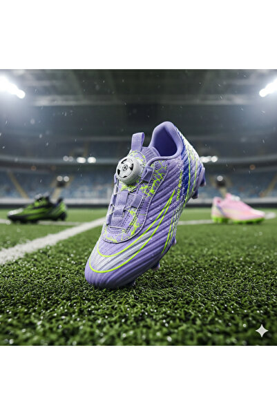 halismenspor Laliga Mekanizmalı Akılı Bağcıklı Çocuk Kramponu Futbol Ayakkabı...