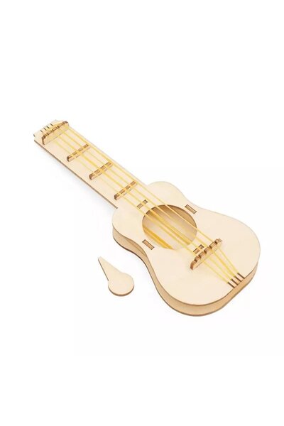 TeTea Jucarie Educationala Tetea, Kit lemn STEM, chitara