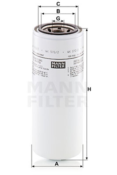 Mann-Filter Fuel filter WK 970/2