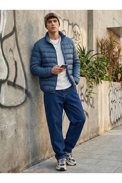 Ltb Long Sleeve Zippered Inflatable Green Coat