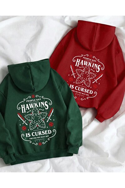 Vordevia Dear Couple Combination Hawkins Printed 2-Piece Cotton 3 Thread Hood...