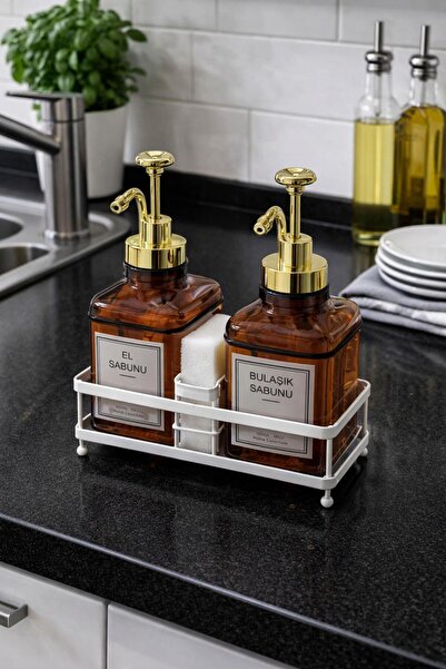 Esence Hediyelik 2'li STANDLI CAM SIVI SABUNLUK 500ML