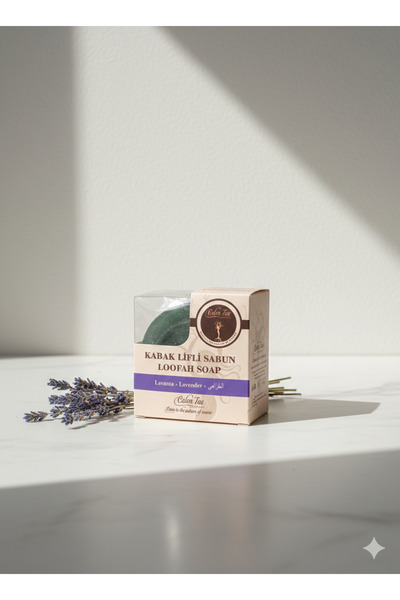 Lavanta Kokulu Kabak Lifli Doğal İçerikli Sabun 100 gr