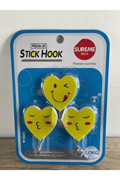 Generic Sticky Ties with Fun Emoji Hearts Design