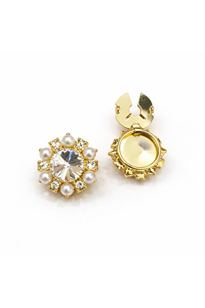 neslyaccessories Button brooch (pair)