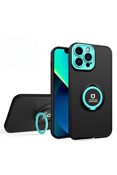 Flippy Θήκη Eagle Eye με Βάση για Apple iPhone 11 (6.1) Μαύρο/Τυρκουάζ, Μαγνη...