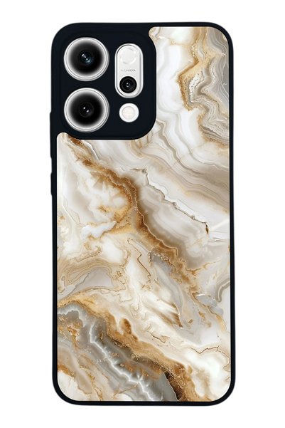 BGAKSESUAR Oppo Reno 14 Compatible Marble Design Glossy Premium Case