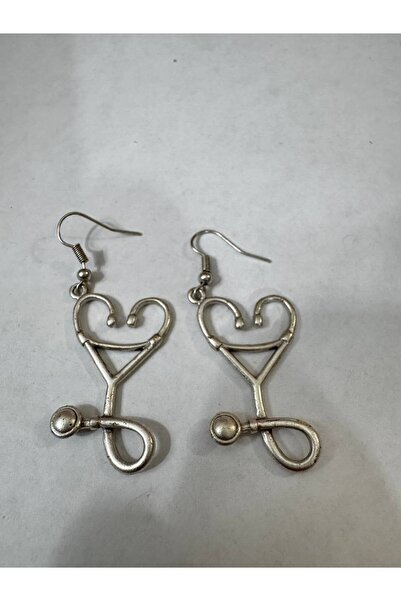 Yuchicly Care Heart Charm – Silver Color Unisex Dangle Earrings with Heart Sh...