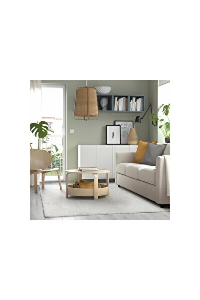 IKEA büyük halı, kırık beyaz, 160x230 cm, dikdörtgen, uzun tüylü