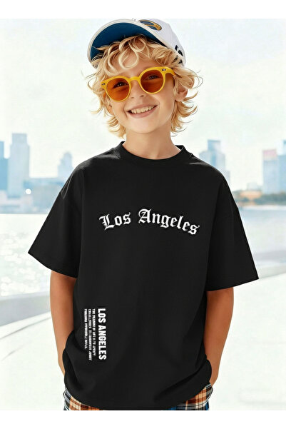 Let's Wear Μπλουζάκι Los Angeles με στάμπα, 100% βαμβακερό, με λαιμόκοψη ποδη...