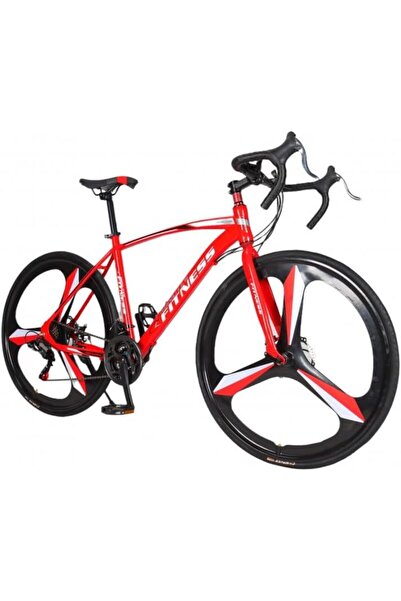 alnawadervillage F9-26-M-RD Road Bike by Fitness Minutes, 26 Inch, Red
