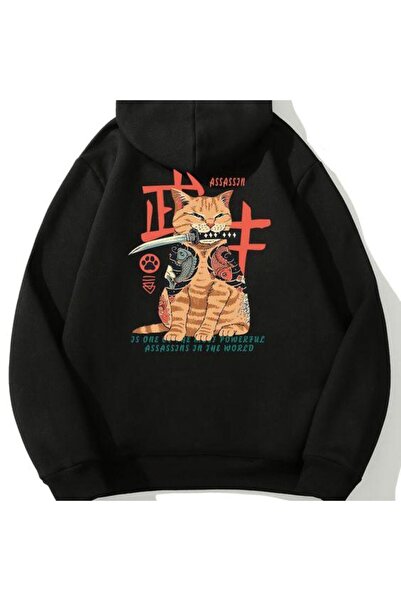 bellanova سويت شيرت أسود للجنسين قصة فضفاضة 3 Thread Shardonlu - جودة ممتازة ...