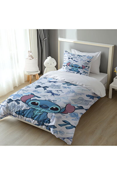 GENELOEM STİTCH MAVİ YATAK ÖRTÜSÜ M34