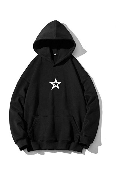 bellanova سويت شيرت أسود للجنسين قصة فضفاضة 3 Thread Shardonlu - جودة ممتازة ...