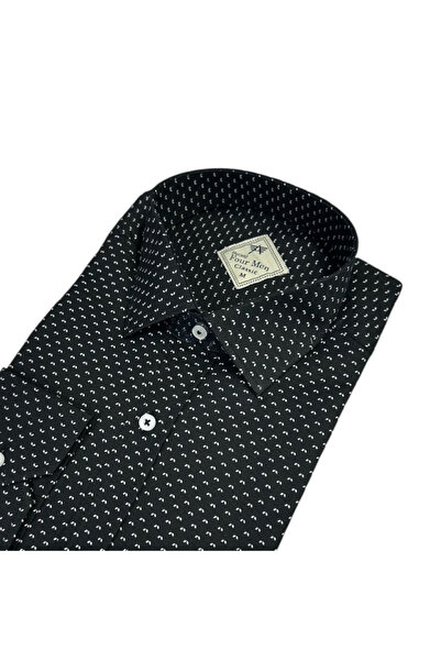 EREN STYLE Βαμβακερό μακρυμάνικο πουκάμισο με μία τσέπη (Κανονική εφαρμογή)