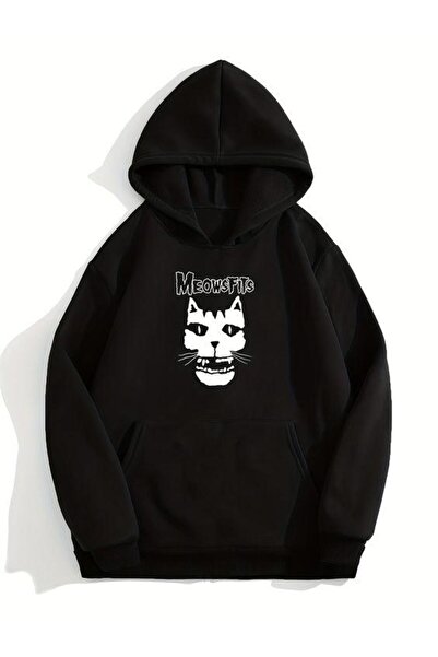 bellanova سويت شيرت أسود للجنسين قصة فضفاضة 3 Thread Shardonlu - جودة ممتازة ...