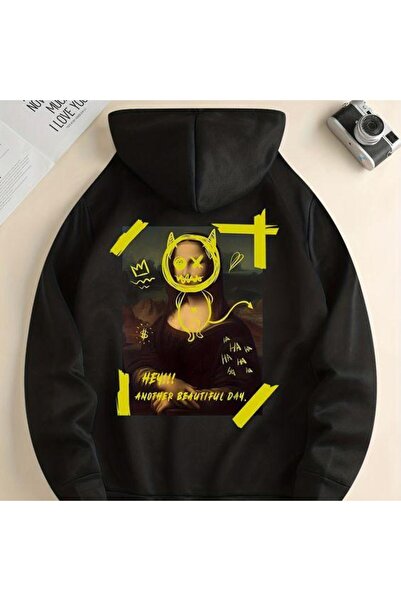 bellanova سويت شيرت أسود للجنسين قصة فضفاضة 3 Thread Shardonlu - جودة ممتازة ...