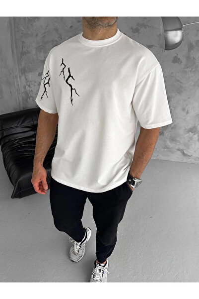 genel tedarik-tse Men's Printed T-Shirt Short Sleeve Crew Neck Regular Fit Co...