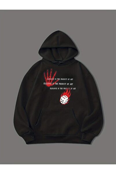 bellanova سويت شيرت أسود للجنسين قصة فضفاضة 3 Thread Shardonlu - جودة ممتازة ...