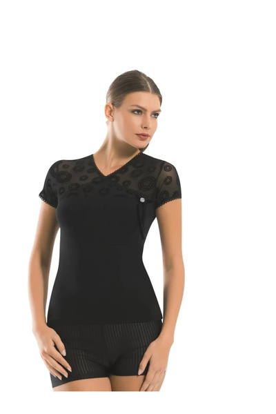 mtm My The Mall Giyim Berrak Women's Flocked Craviz Athlete Elastane 2174