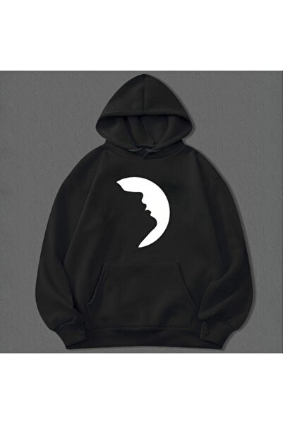 bellanova سويت شيرت أسود للجنسين قصة فضفاضة 3 Thread Shardonlu - جودة ممتازة ...