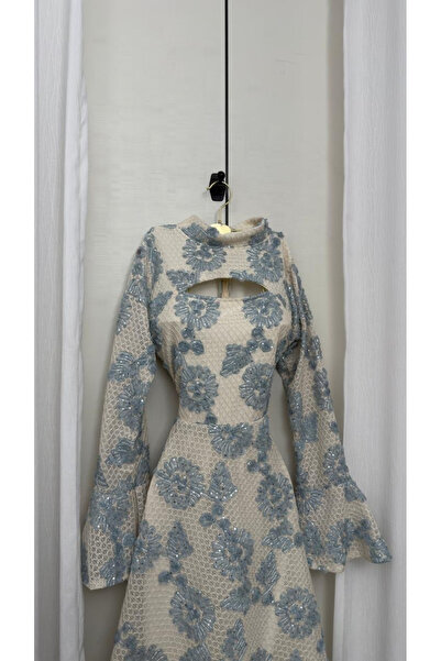 LUMY Glitter Leaves evening dress