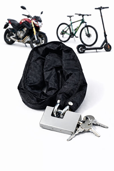 lawrenceshop 6 mm zincir kalınlığı ve 1,5 metre uzunluğu ile bisiklet ve moto...