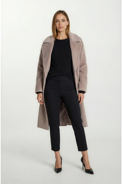 Spazio Terranova Kruvaze Geniş Kesim Kaban VİZON